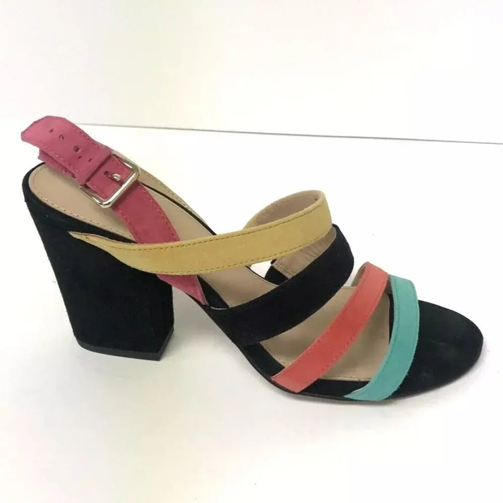 Botkier Women’s Sera, Multi Block Slingback Heels, Size 6.5 M